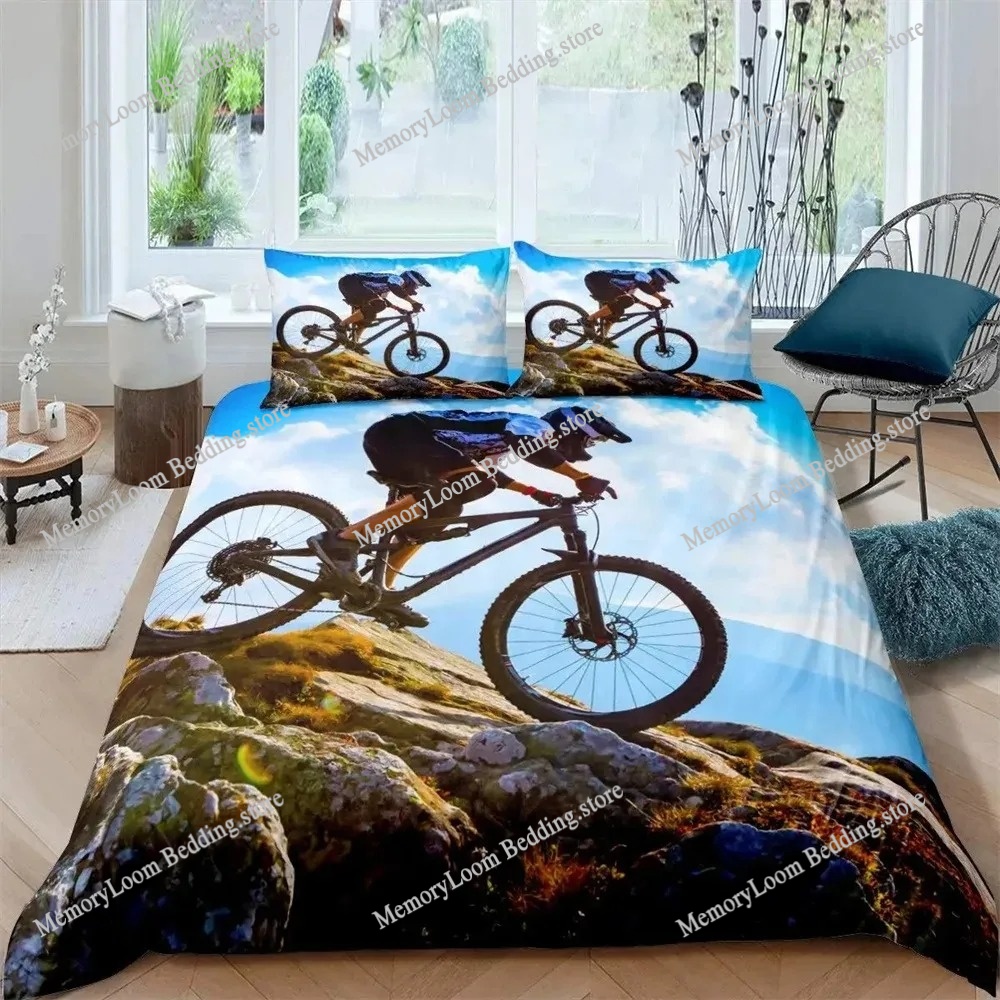 Mountain Biking Game - Ensemble de housse de couette de
