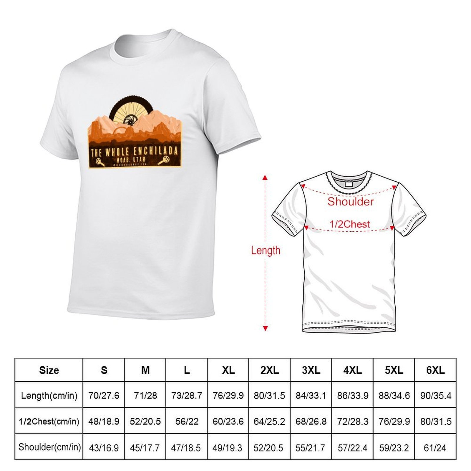 T-shirt pour hommes Whole Ench - Mountain Biking Moab avis et prix